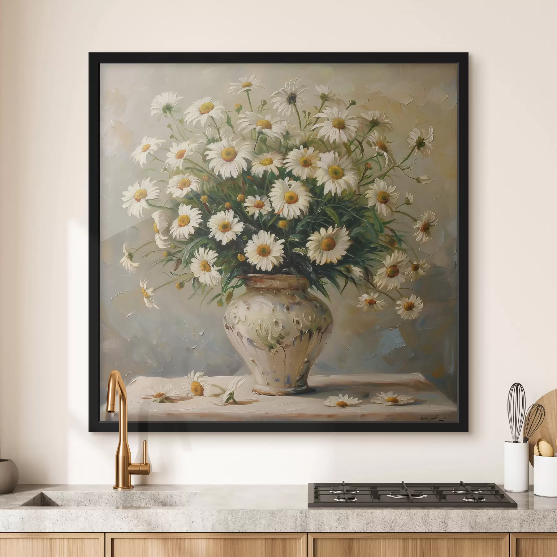 Fotobehang Boeket madeliefjes f38706