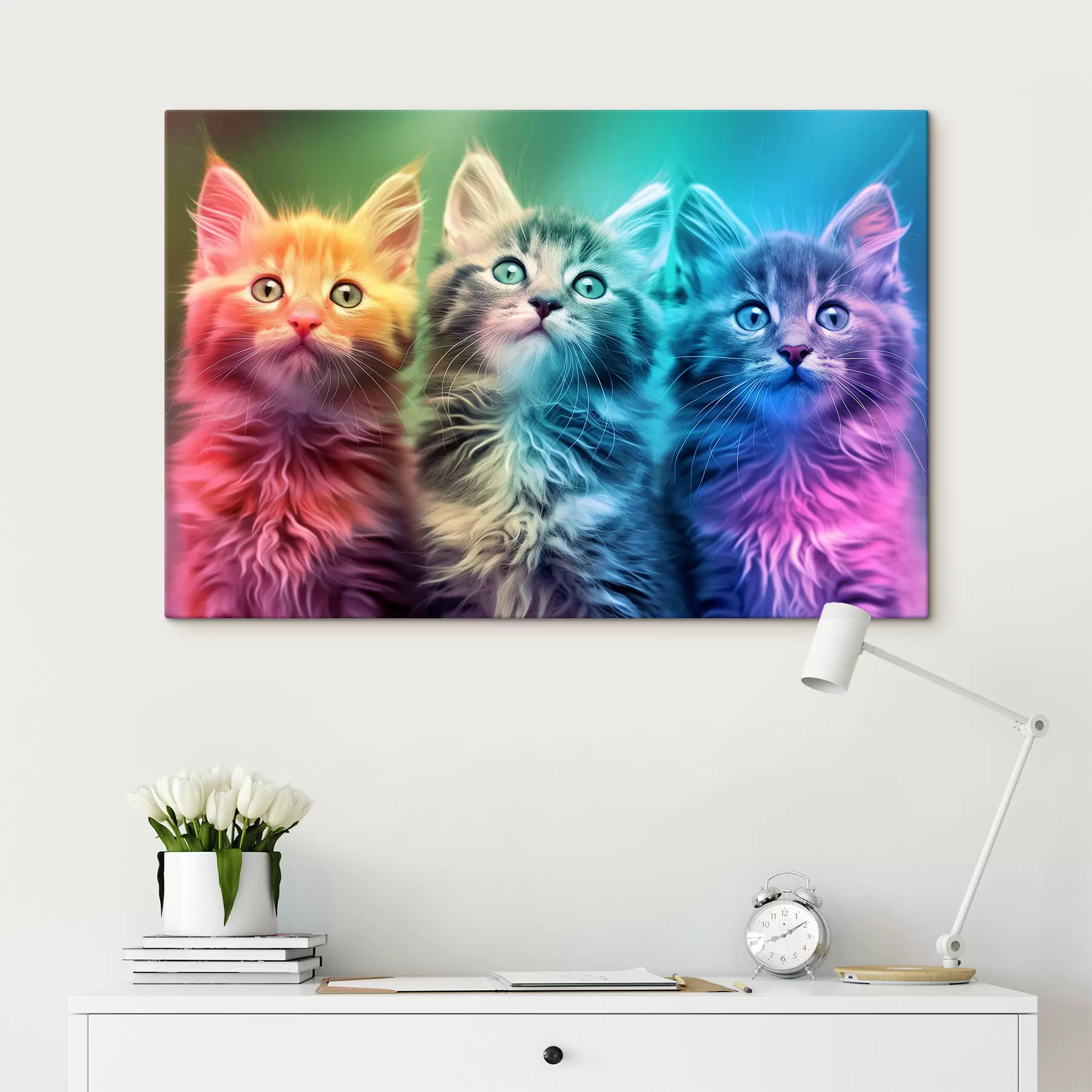 Fotobehang Drie katjes s39082