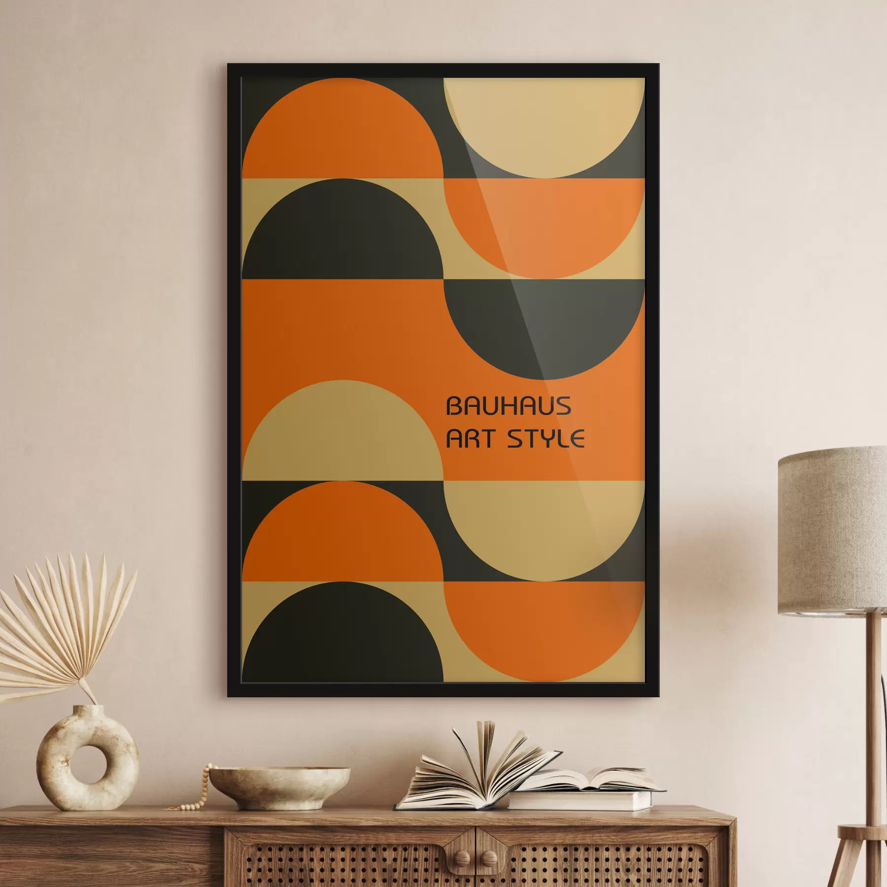 Fotobehang Geometrische abstractie van Bauhaus f39264