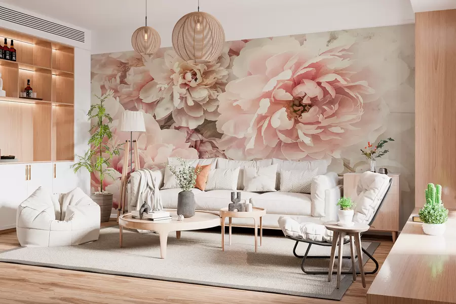 Fotobehang Pioenrozen w01232