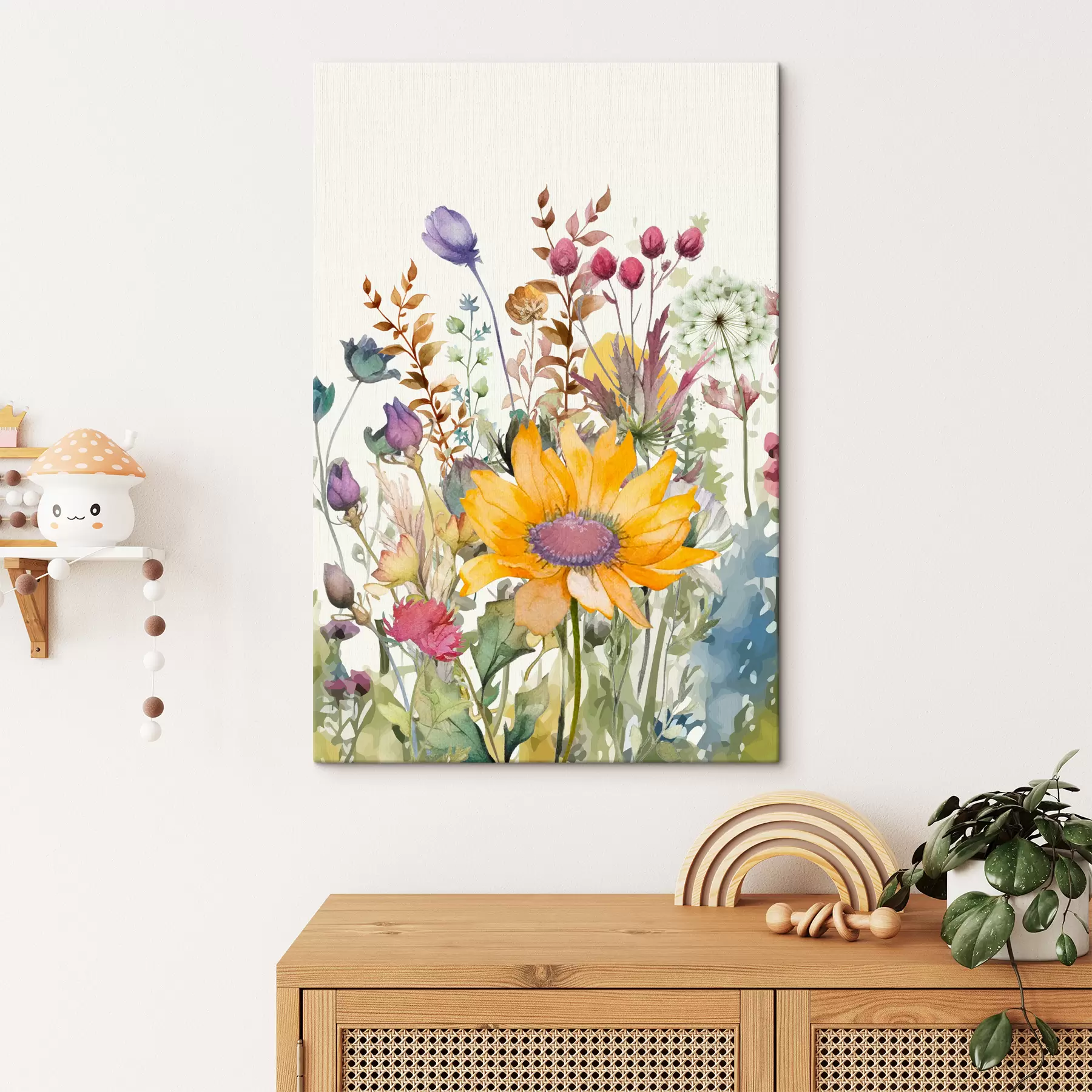  Schilderijen Aquarel wilde bloemen s39339