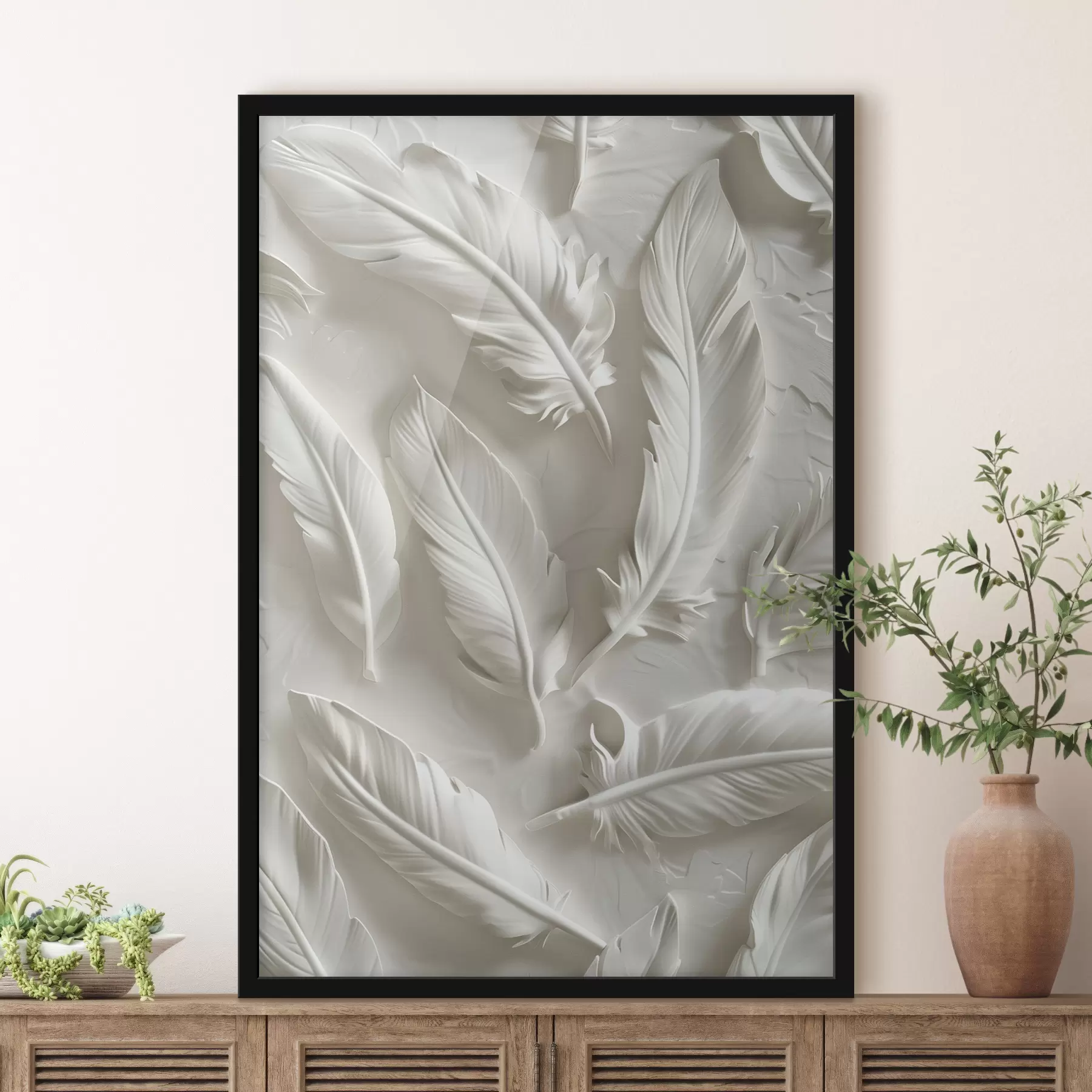Fotobehang Mooie veren 3D f39206