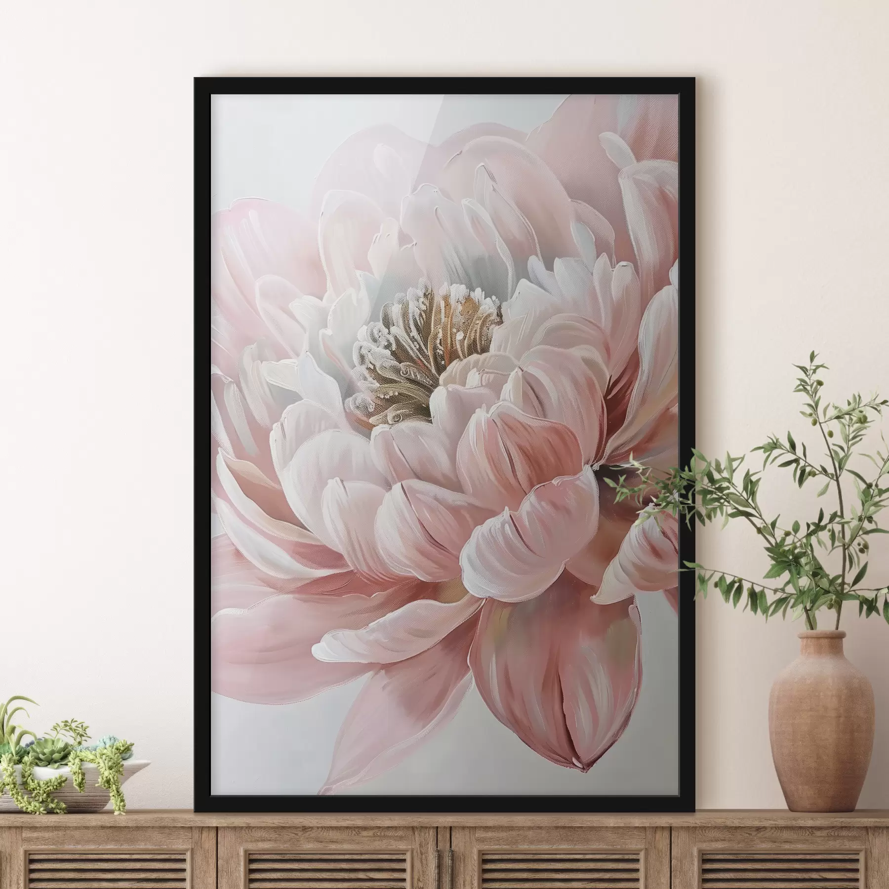 Fotobehang Grote roze bloem f39552