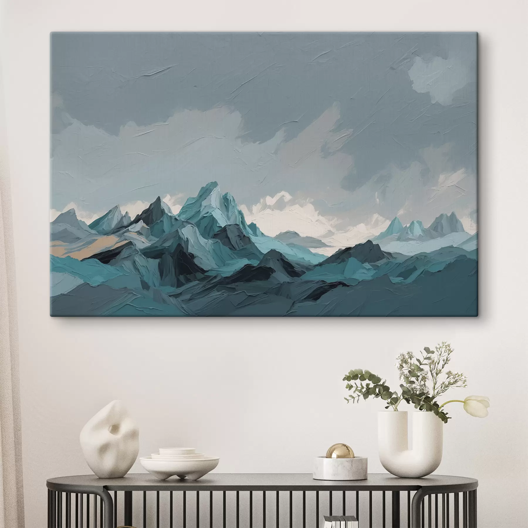  Schilderijen Abstracte bergen in olie s39611