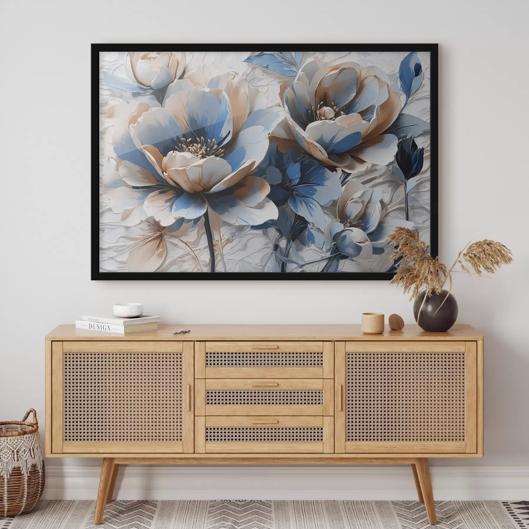 Fotobehang Close-upbloemen op witte achtergrond f39604