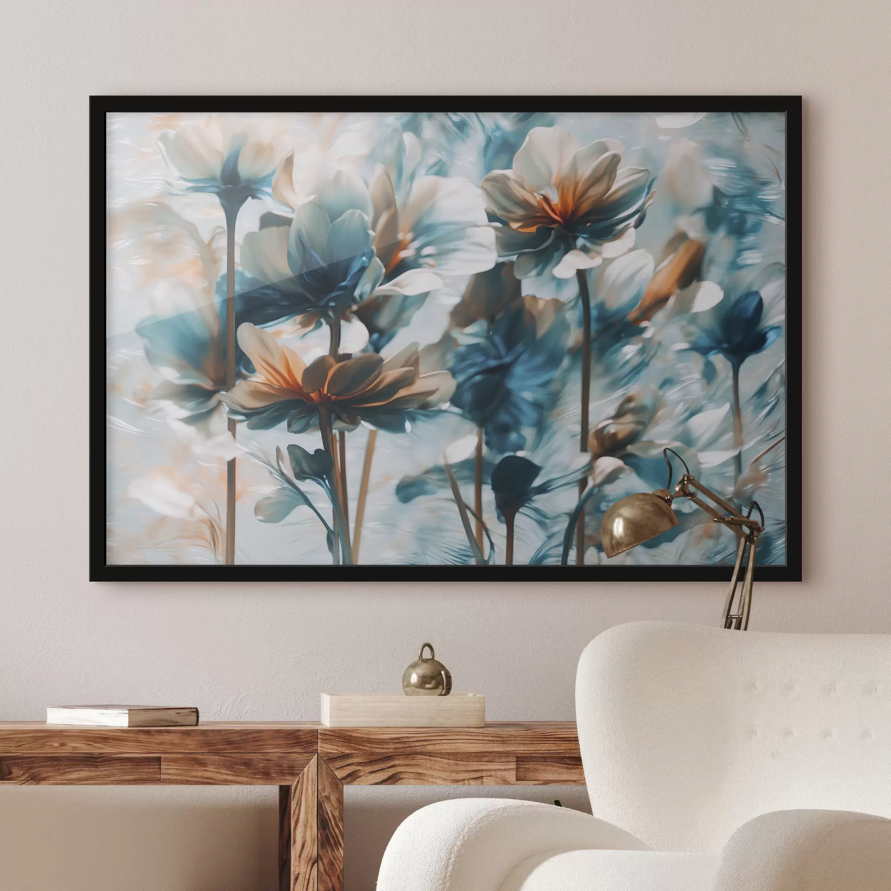 Fotobehang Bloemen op onscherpe achtergrond f39606