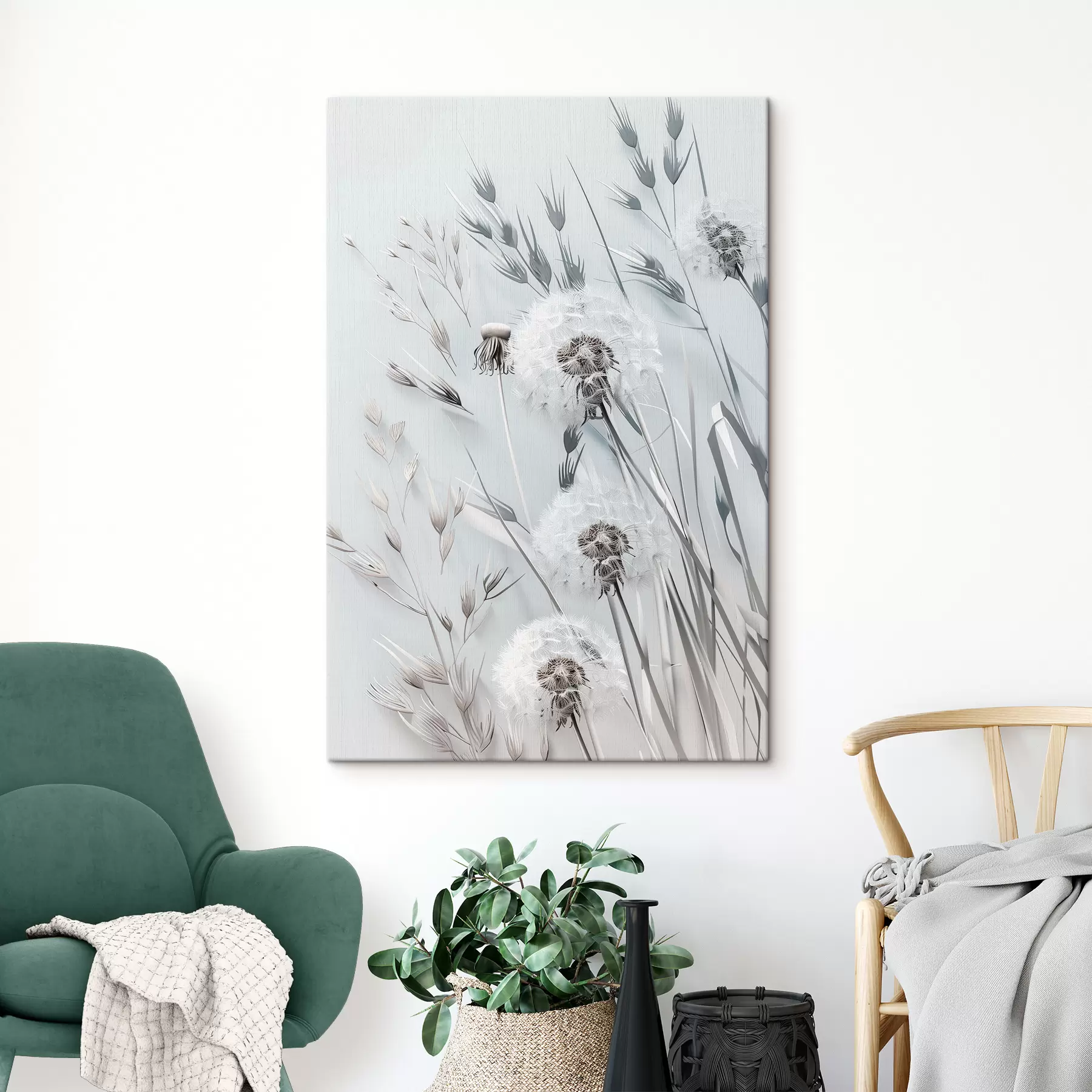 Fotobehang Zachte paardebloemen s39786