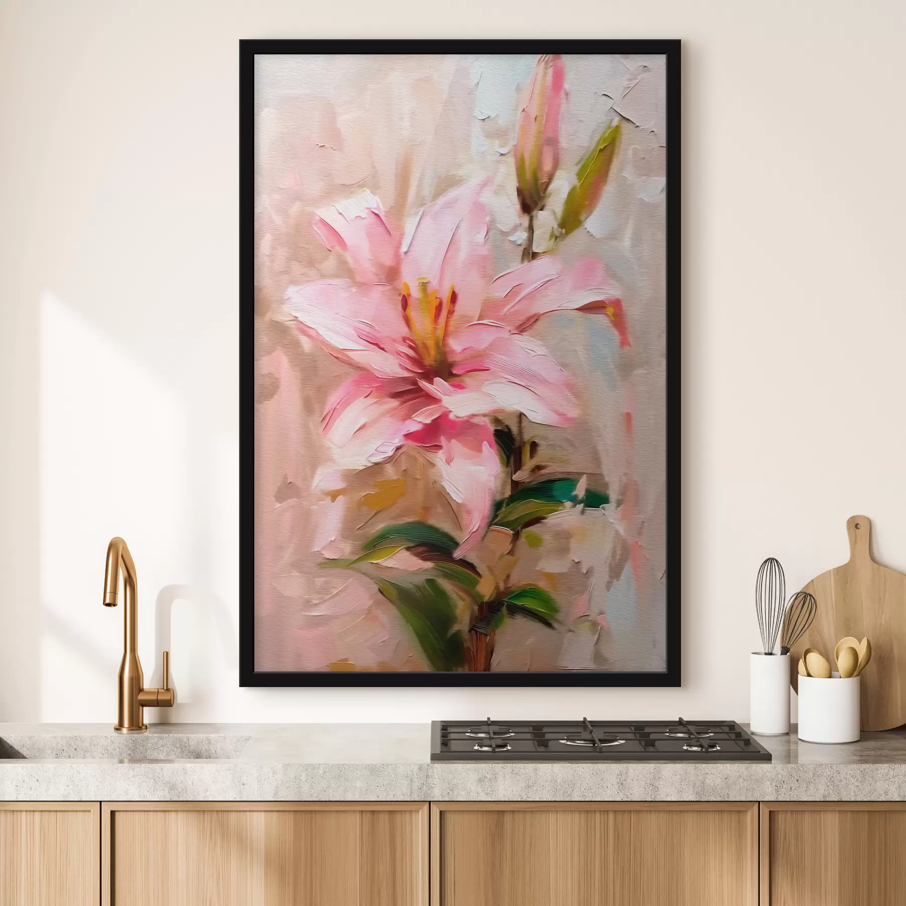 Fotobehang Roze leliebloem f39840
