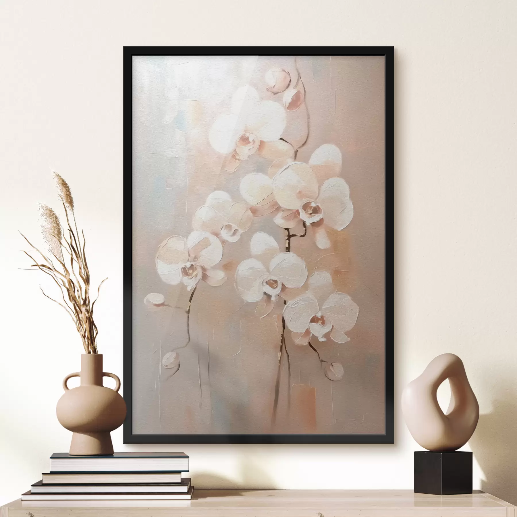 Fotobehang Witte orchidee bloemen f39842