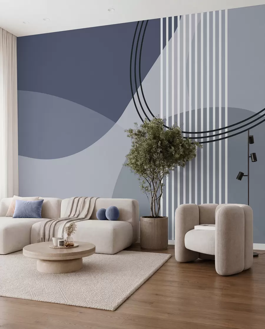 Fotobehang Blauwe baan w08173v2