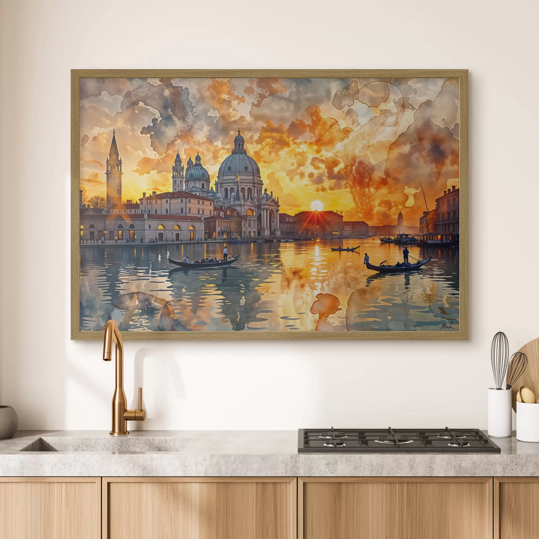 Fotobehang Venetië in avondlicht f40027