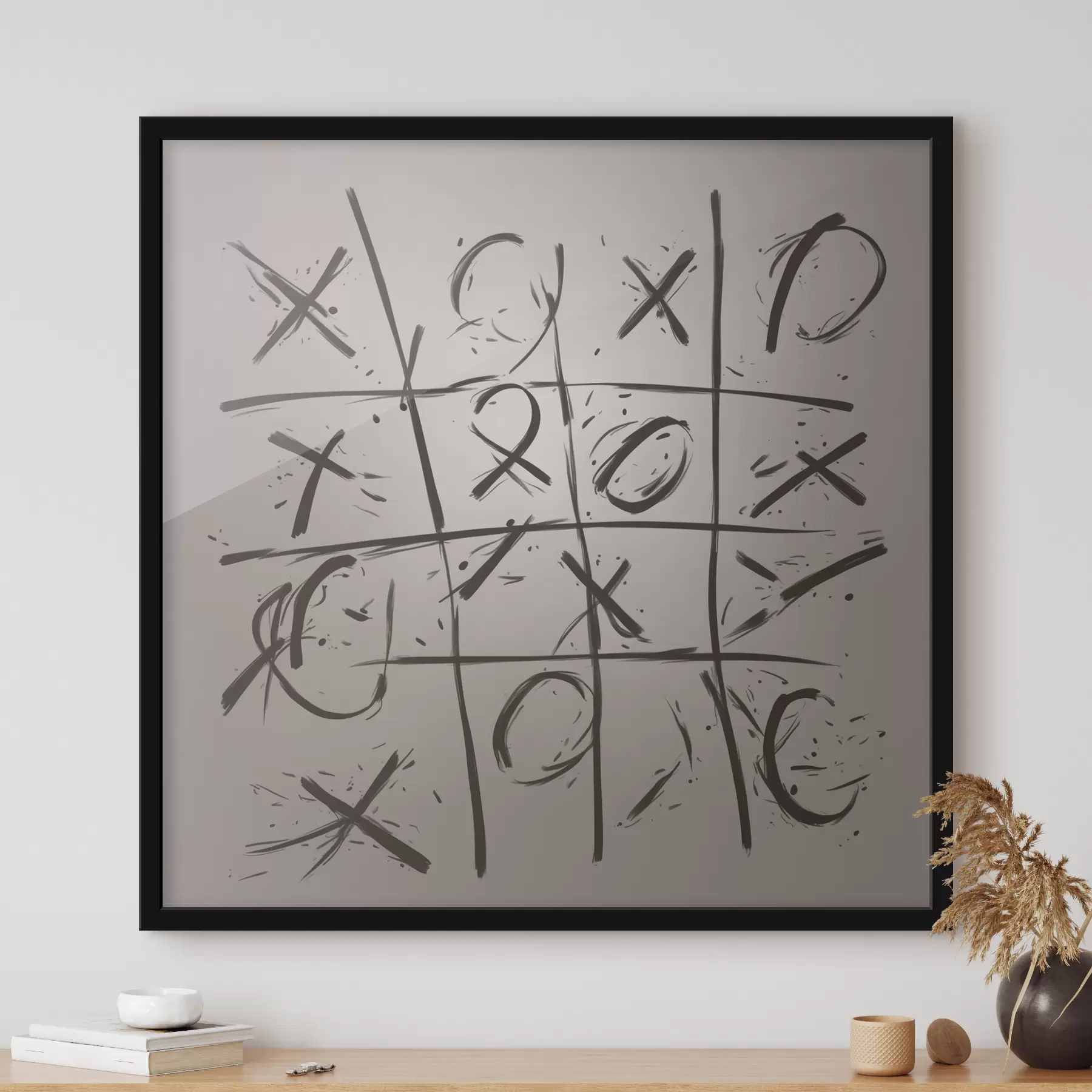 Fotobehang Tic Tac Toe kruisen f40065