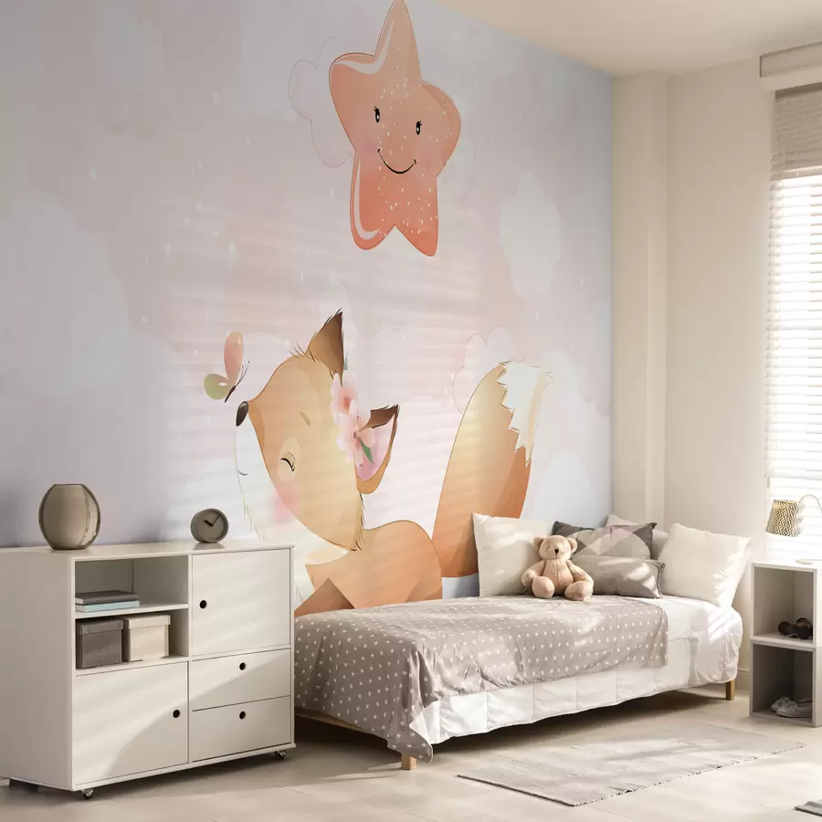Fotobehang Fox w01344