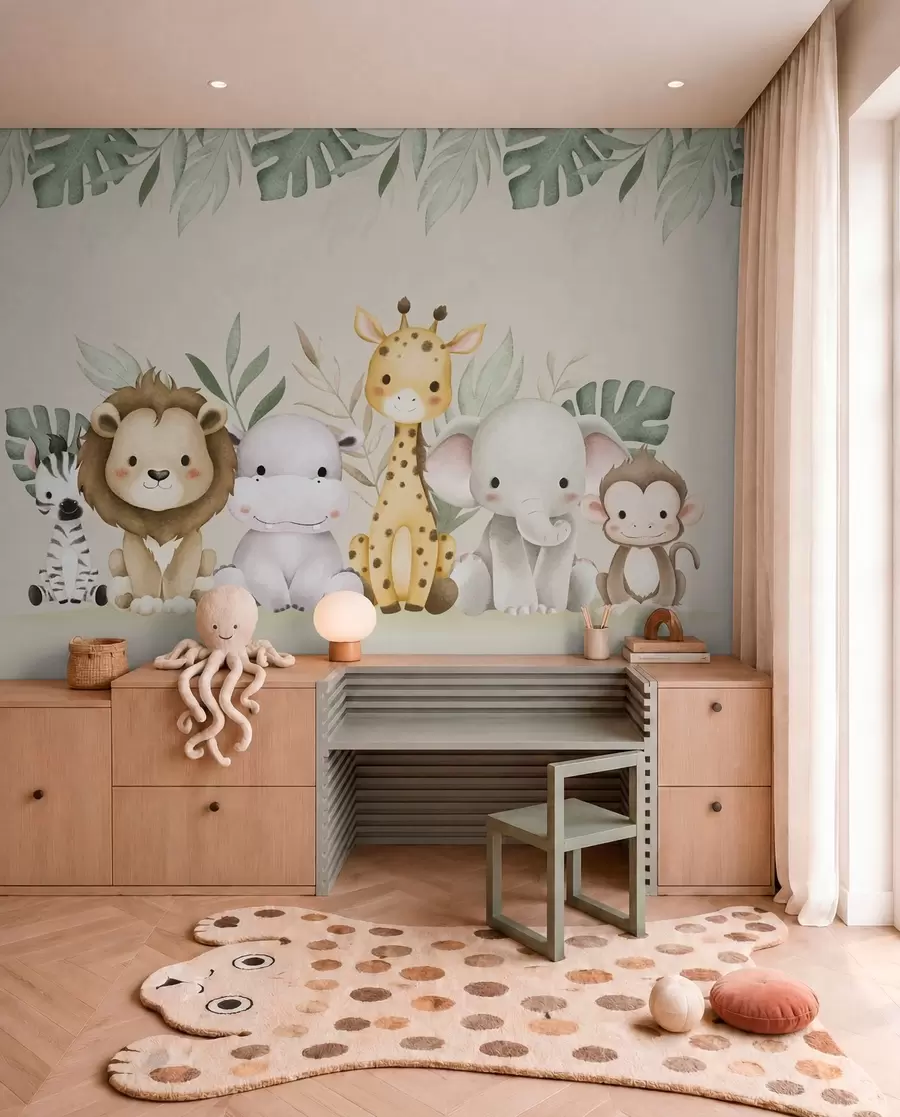 Fotobehang De safaribende w01406