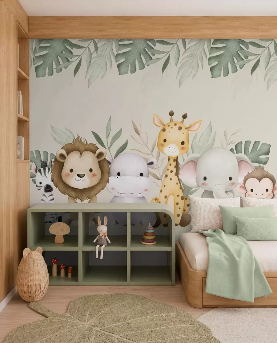 Fotobehang De safaribende w01406