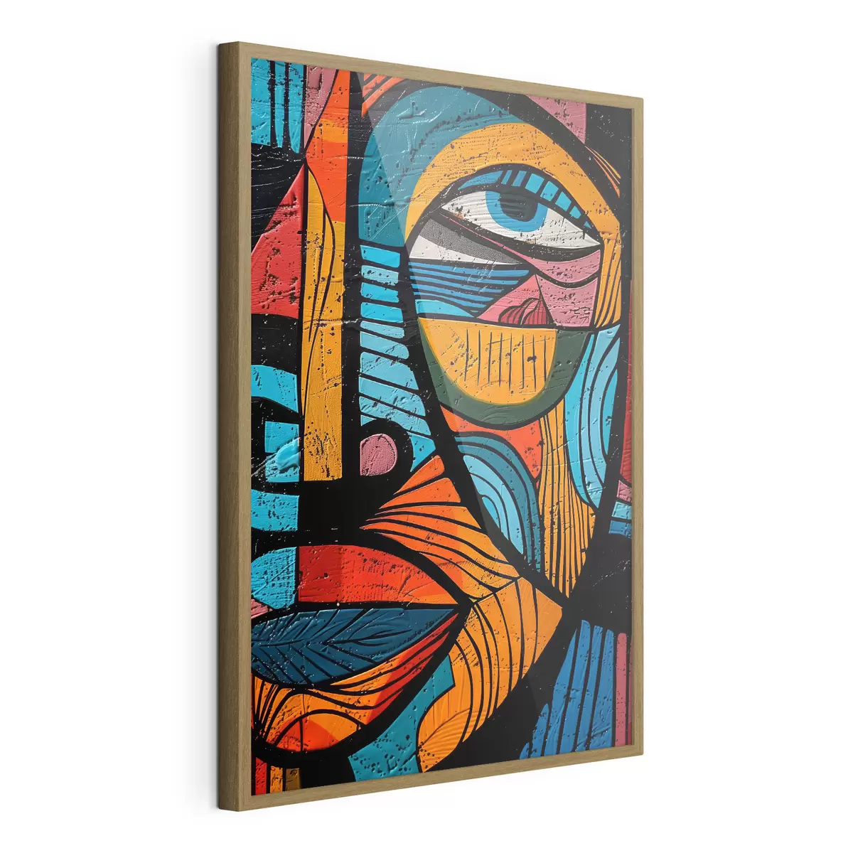 Poster Abstract gezicht f40207