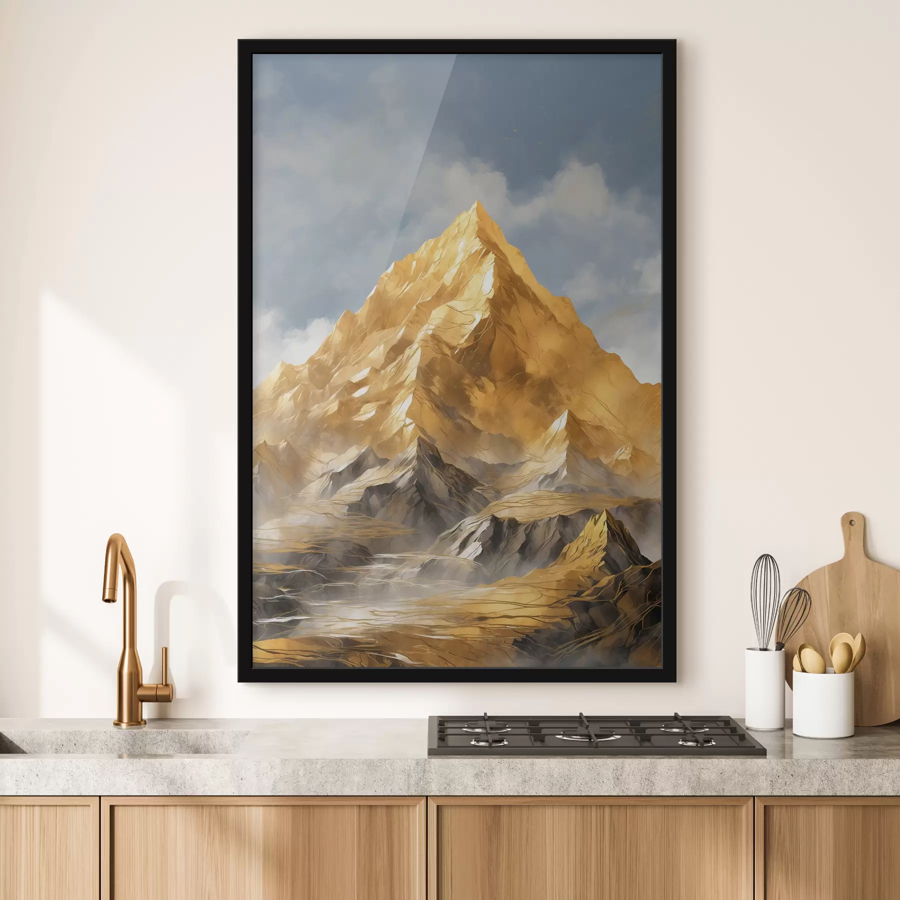 Fotobehang Verbazingwekkende berg f40335