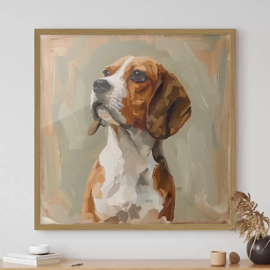 Fotobehang Een beagle f40444