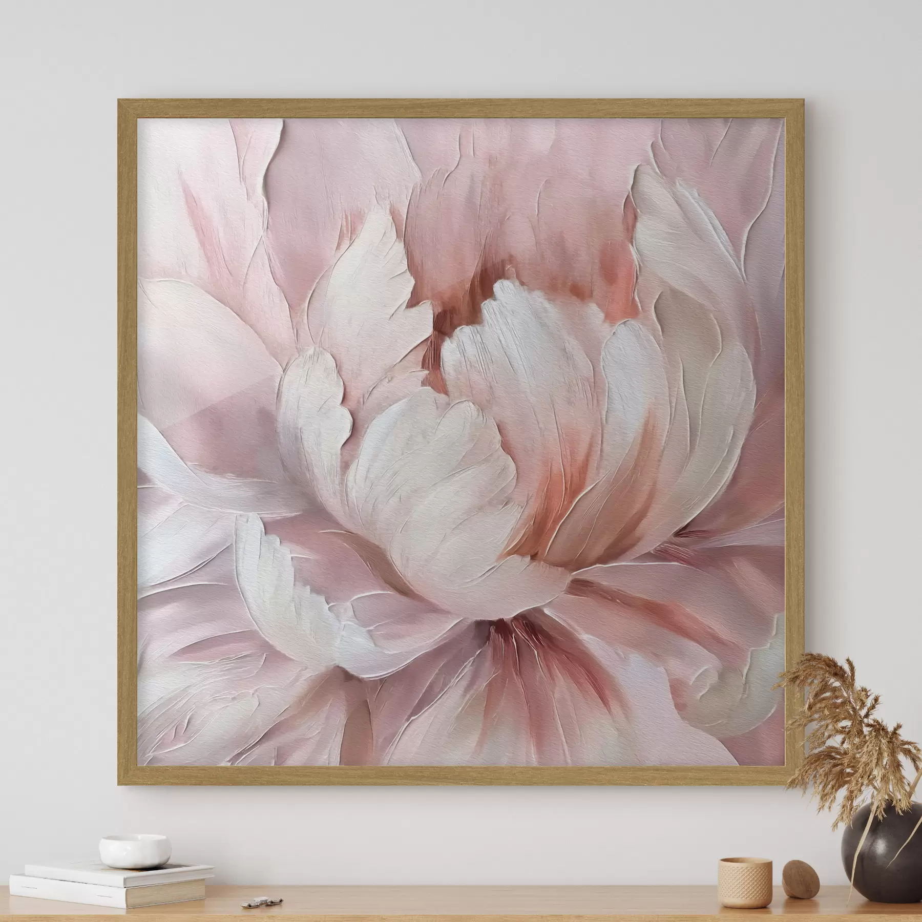 Fotobehang Roze weelderige pioenbloemknop f40511