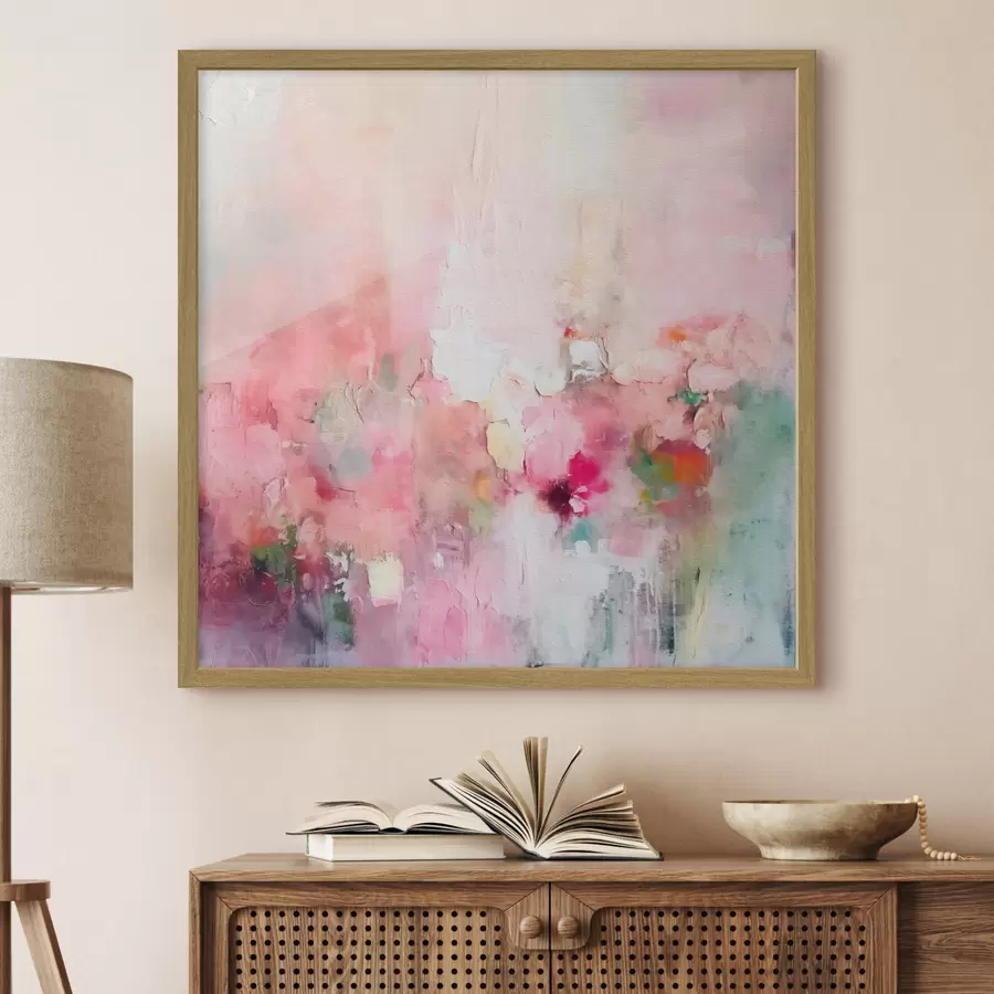 Fotobehang Abstracte grote penseelstreken moderne stijl f40512