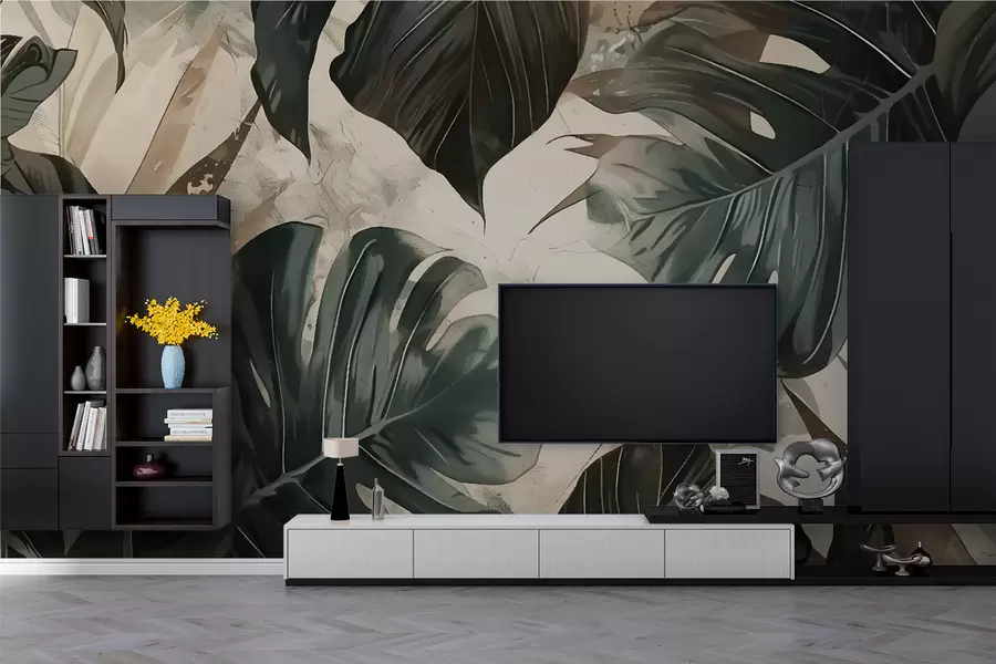 Fotobehang Grote bladeren w00999