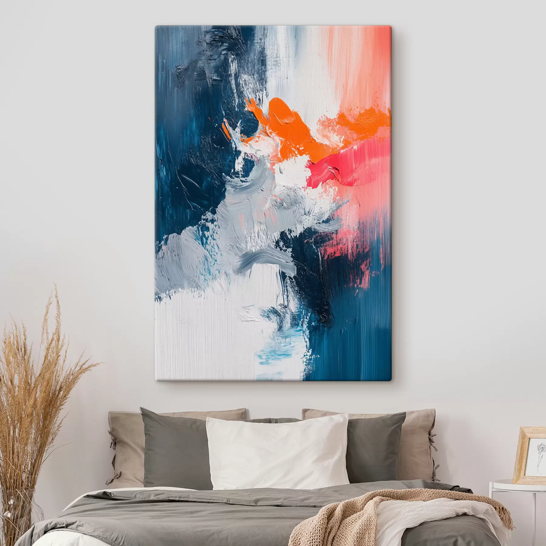 Fotobehang Kleurrijk abstract olieverfschilderij s40652