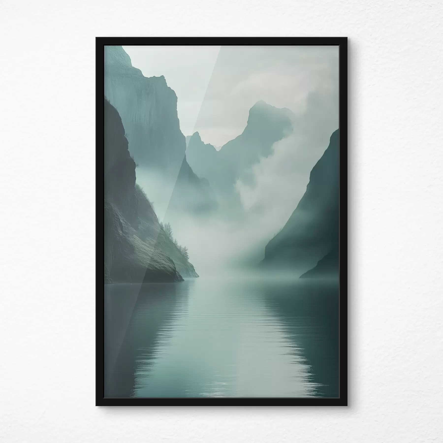  Schilderijen Mysterieuze bergen in de mist f40653