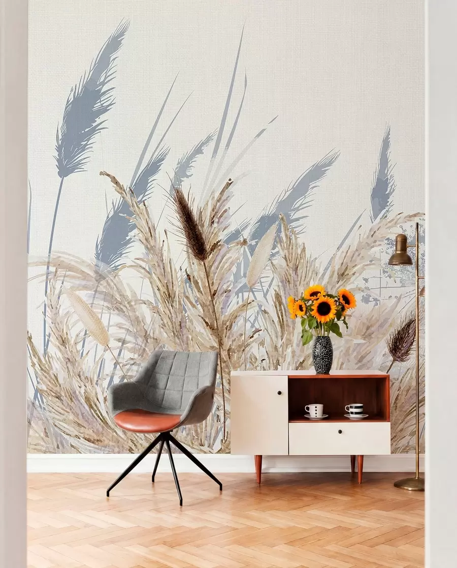 Fotobehang Grasschets w08282