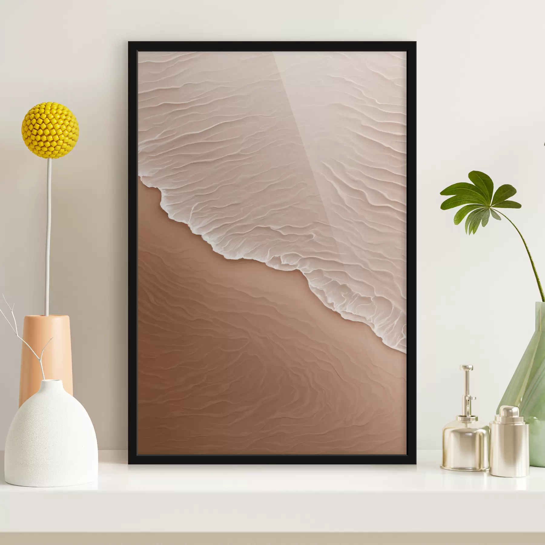  Schilderijen Abstract water en zand f40626