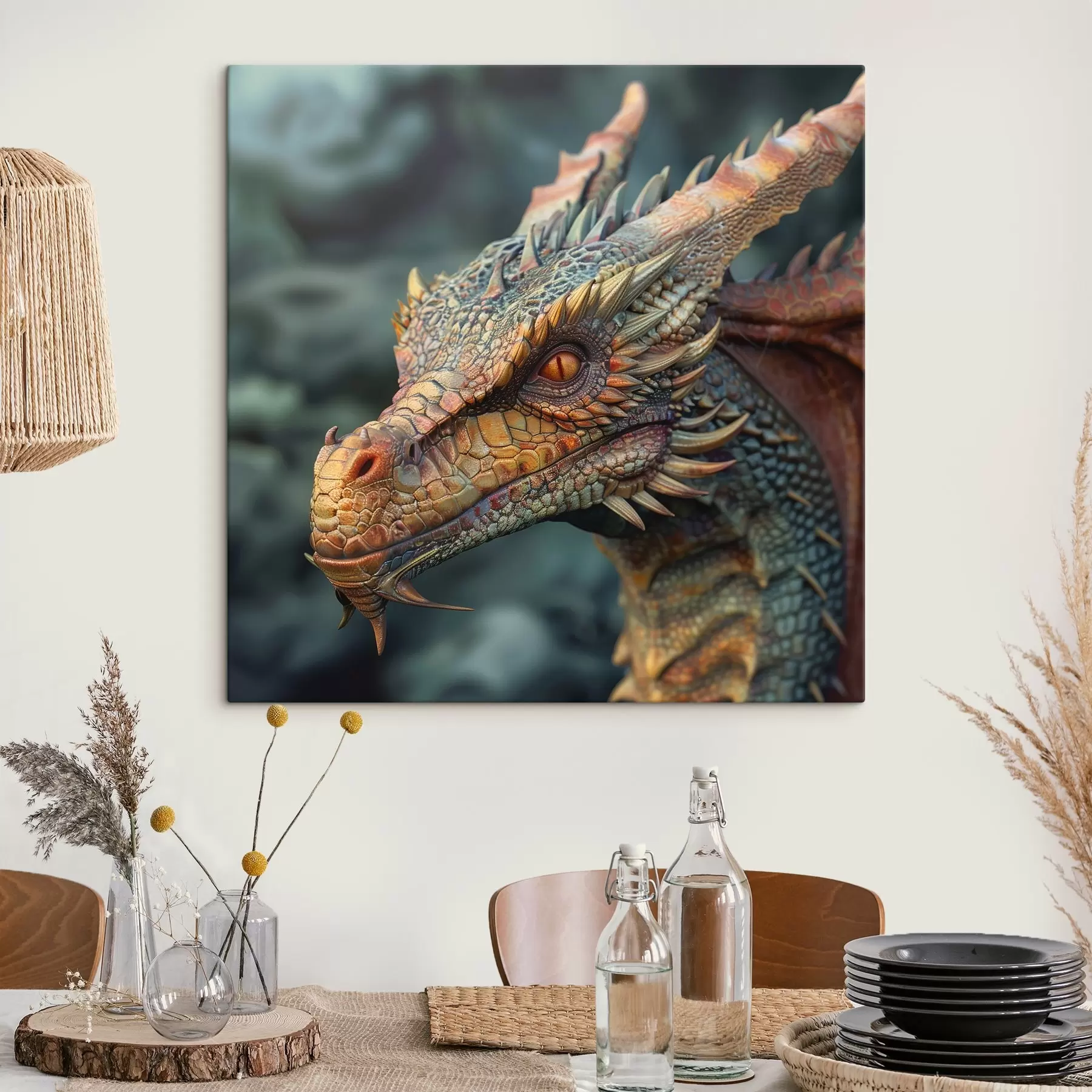 Fotobehang Drakenblik s40778