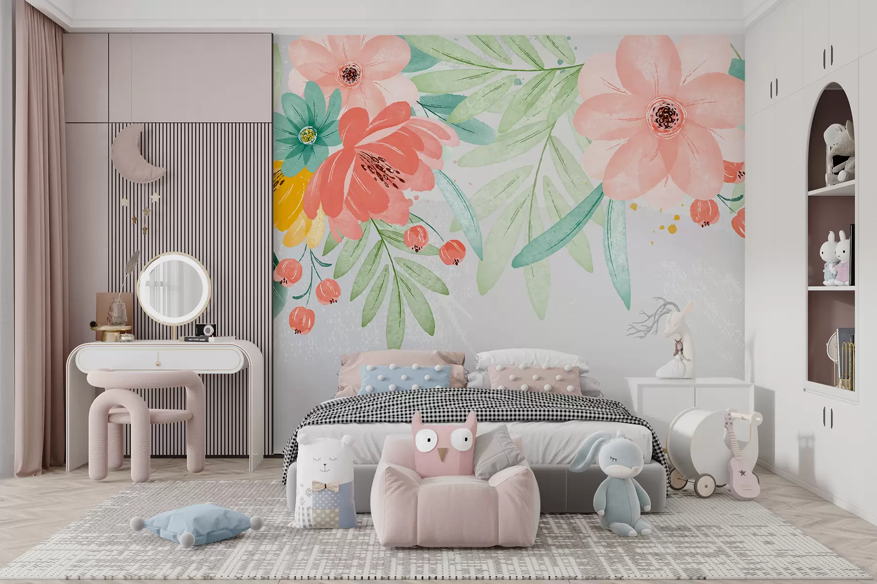 Fotobehang Heldere bloemen w01762