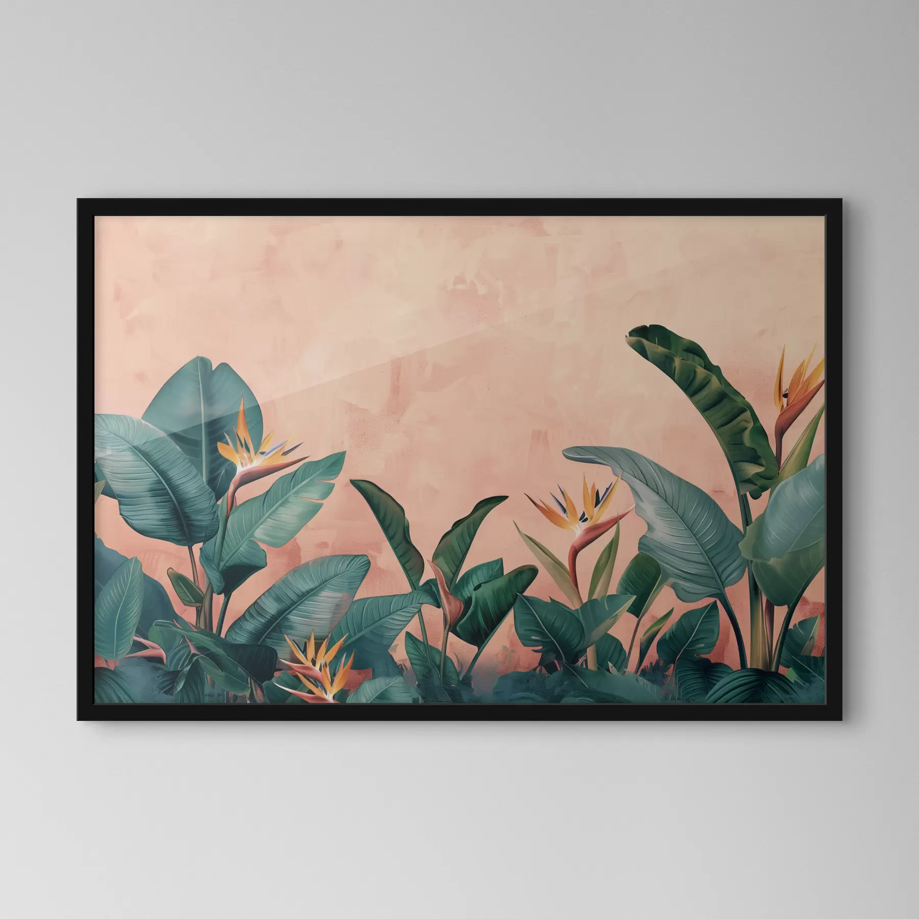 Fotobehang Botanische tropische plant: Paradijsvogel f40980