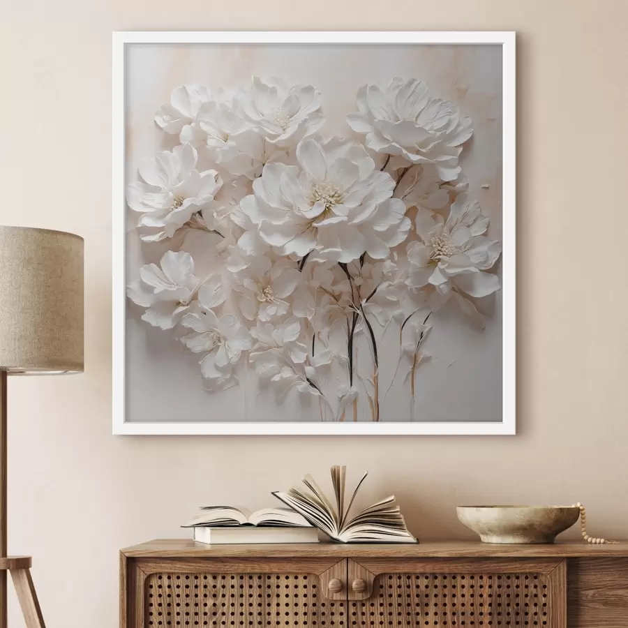 Fotobehang Bloemen op donkere stelen f41042
