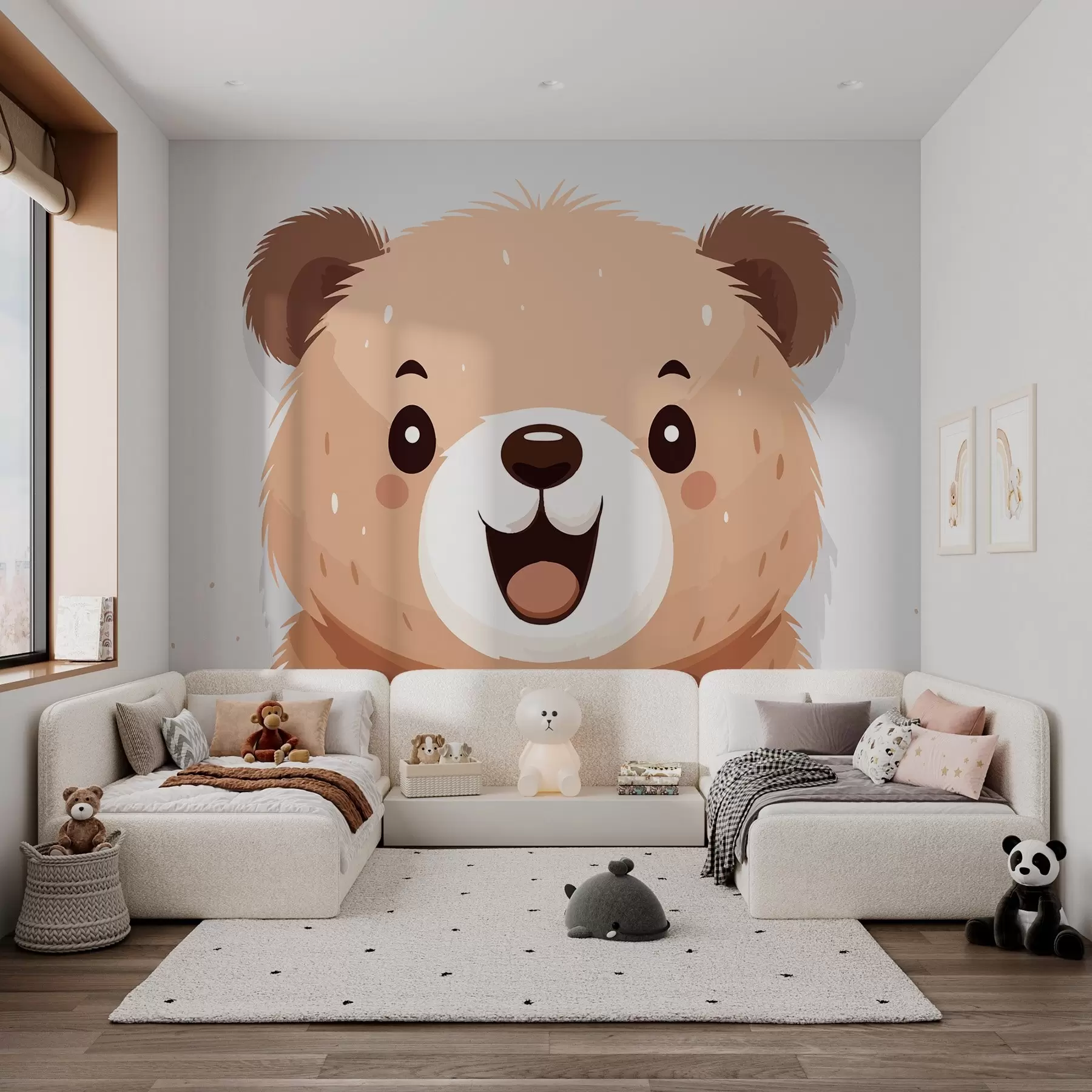 Fotobehang Een teddybeer w01911
