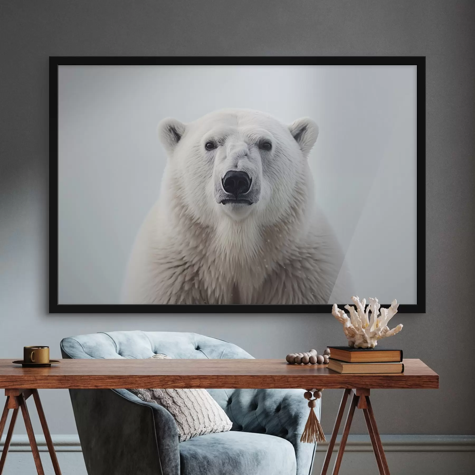  Schilderijen Portret van een ijsbeer minimalisme f41285
