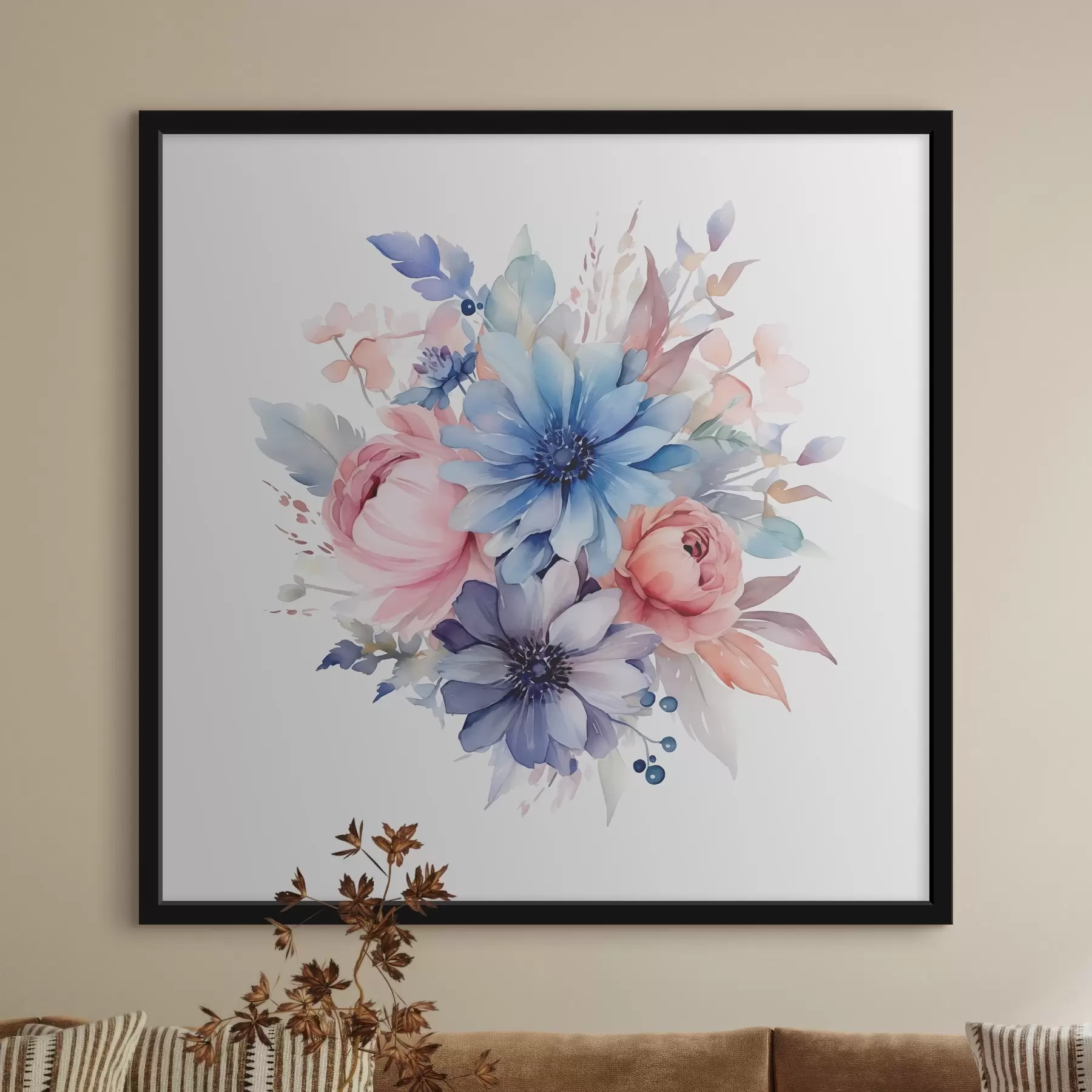 Fotobehang Een boeket bloemen f38485