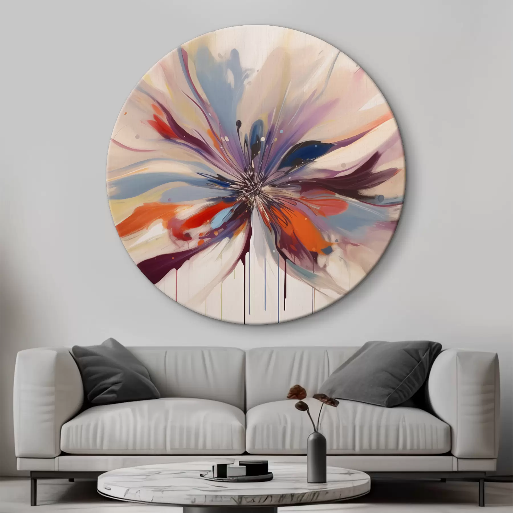  Schilderijen Heldere abstracte bloem  r36806