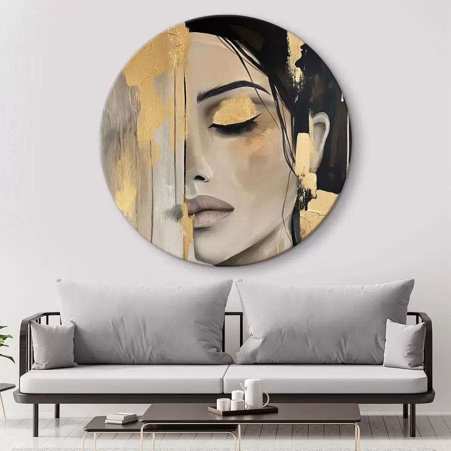 Fotobehang Het meisje in verf r38793