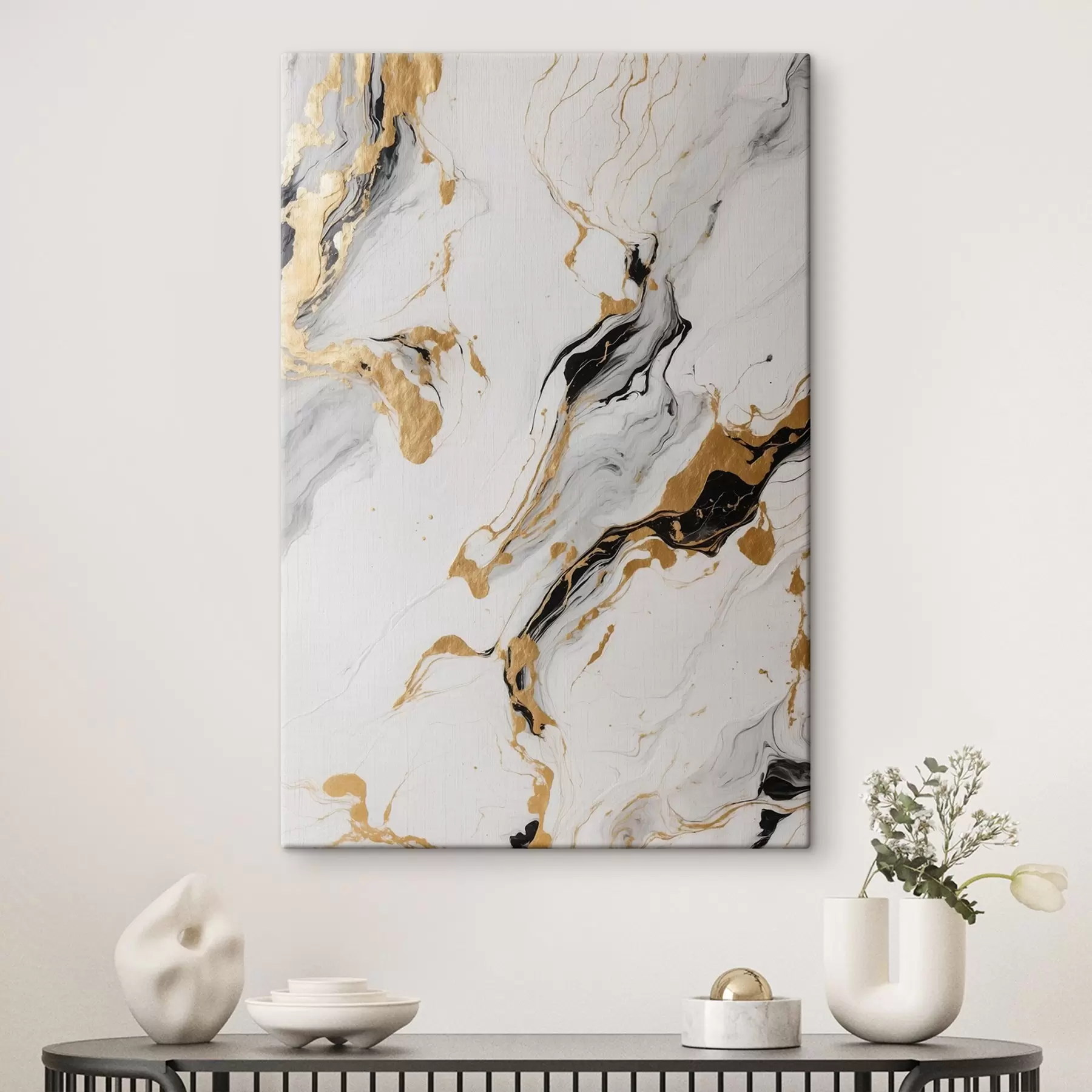 Fotobehang Abstract schilderij op marmer s41291