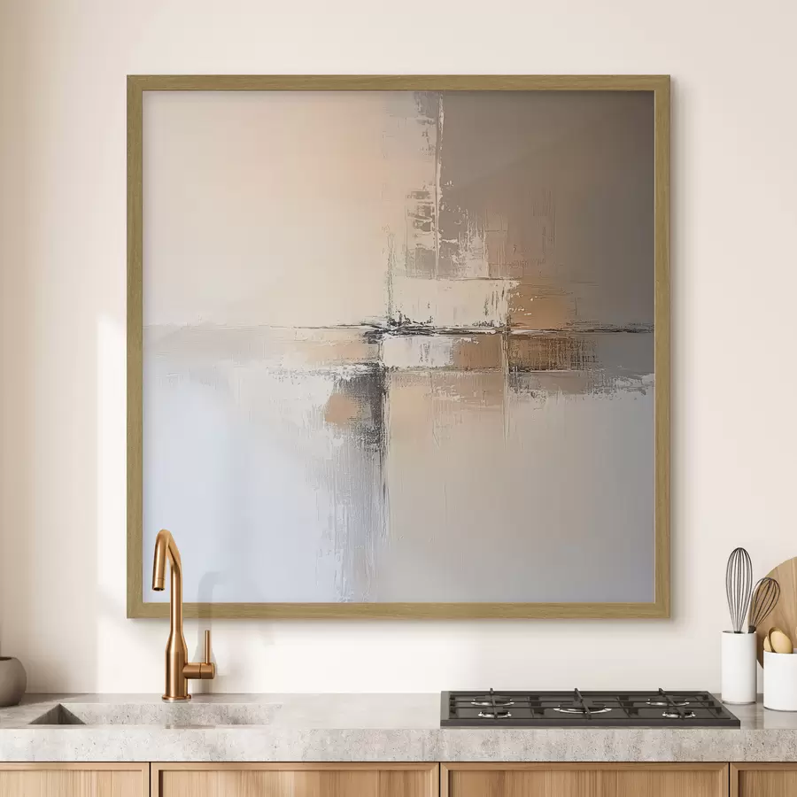 Fotobehang Abstractie in beige tinten f41353