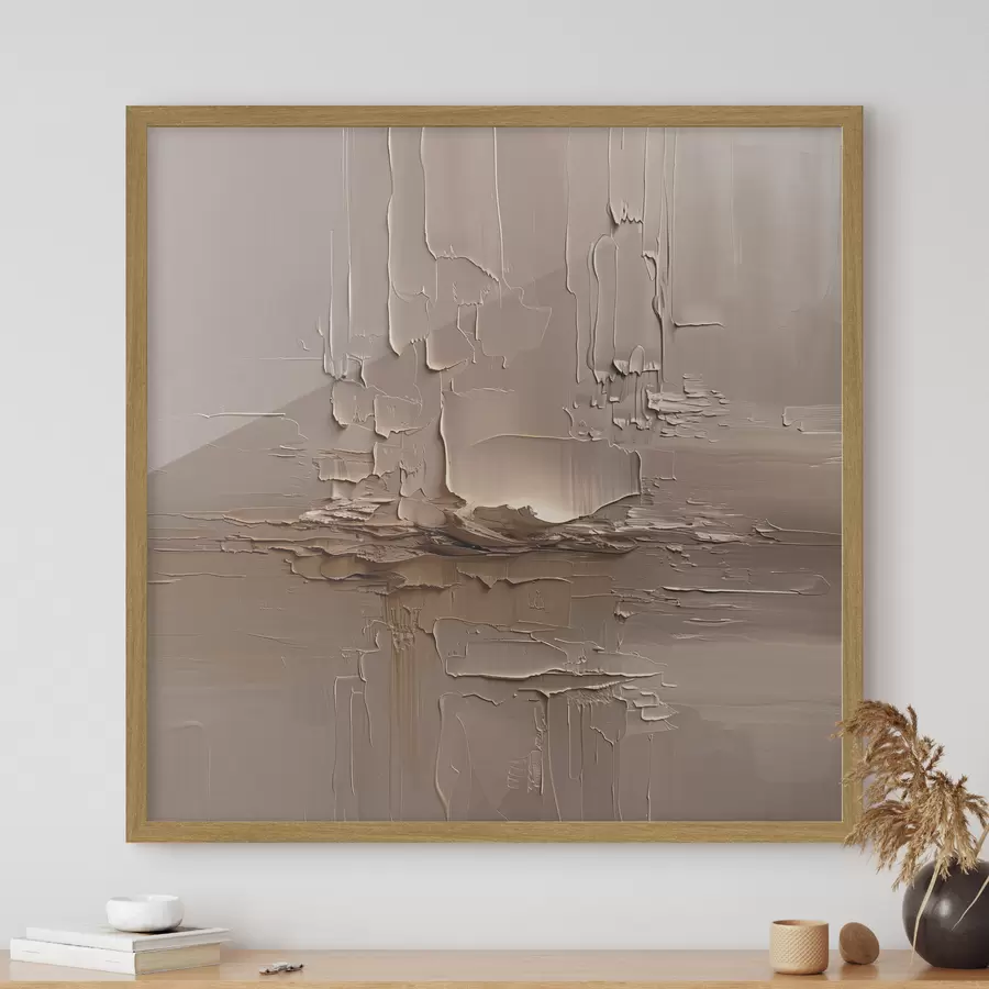 Fotobehang Horizon in taupe f41356