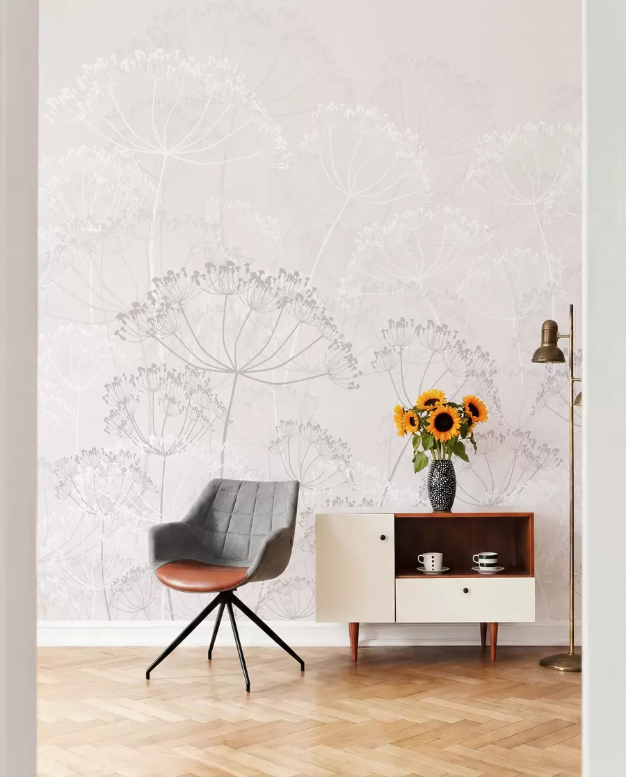 Fotobehang Roze weidekant w02105