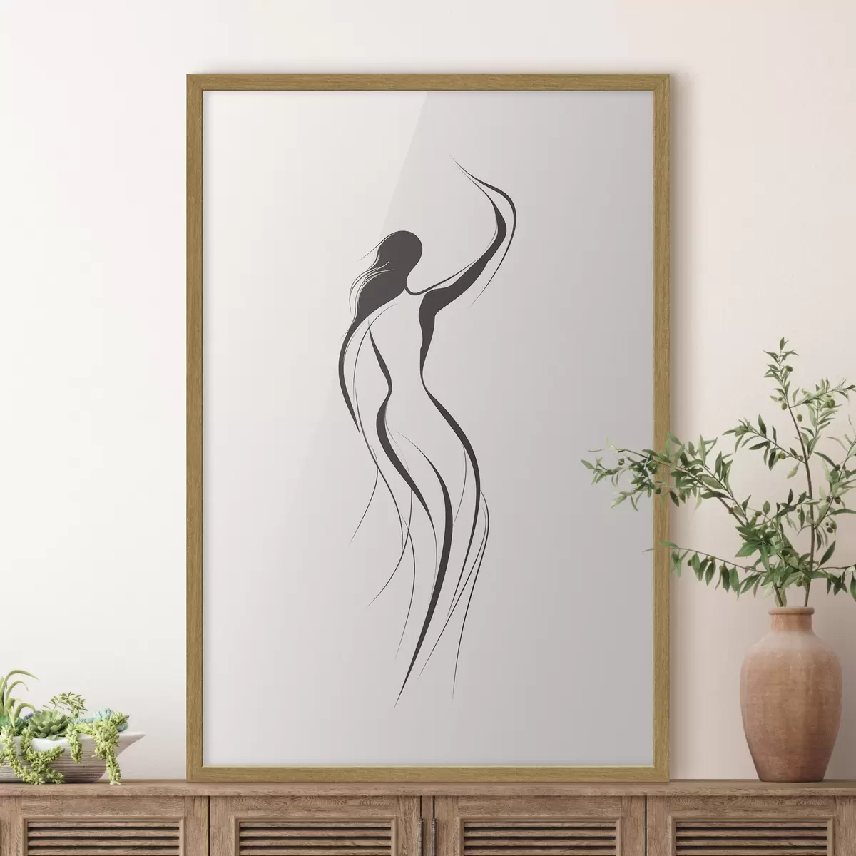 Poster Dansende abstractie f41487