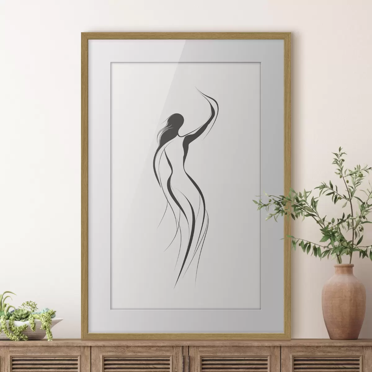 Poster Dansende abstractie f41487