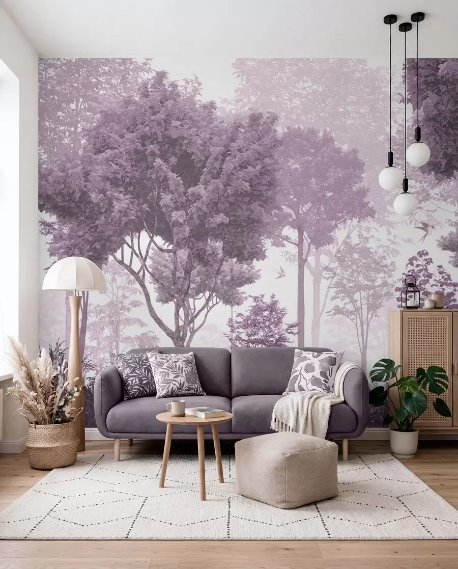 Fotobehang Open plek in het bos — Mauve u72134v4