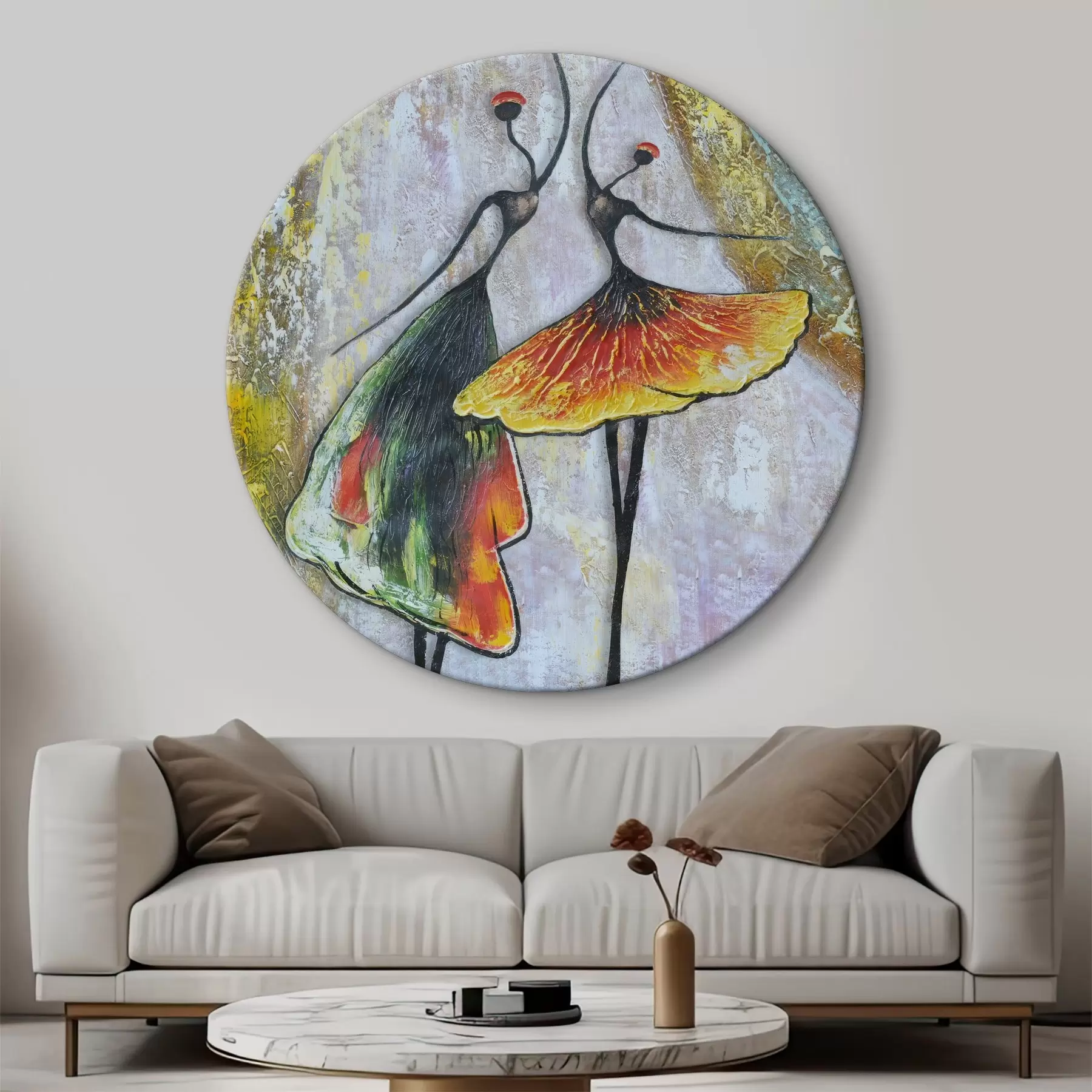  Schilderijen Abstractie, ballerina's r01740