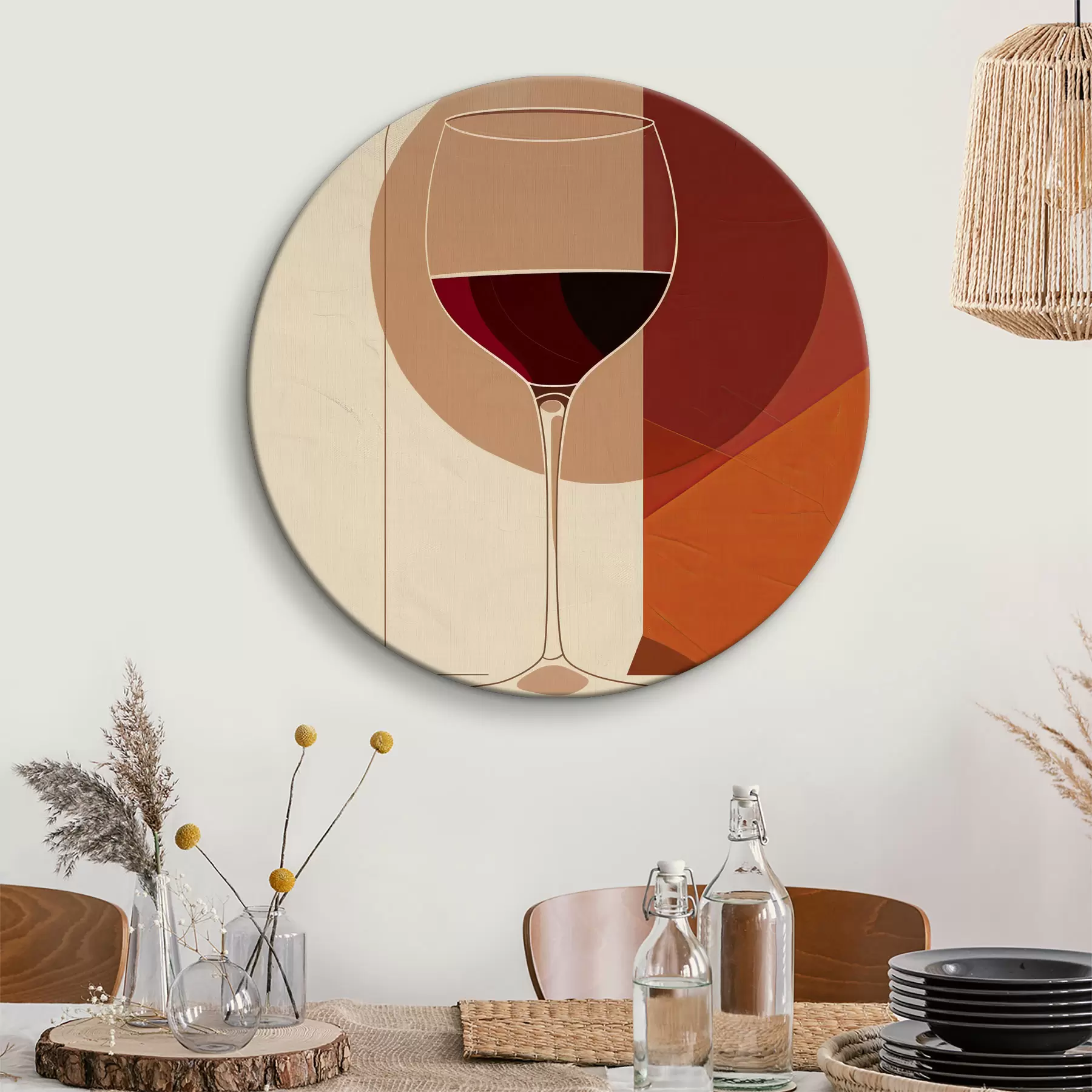  Schilderijen Glas met wijn r40192