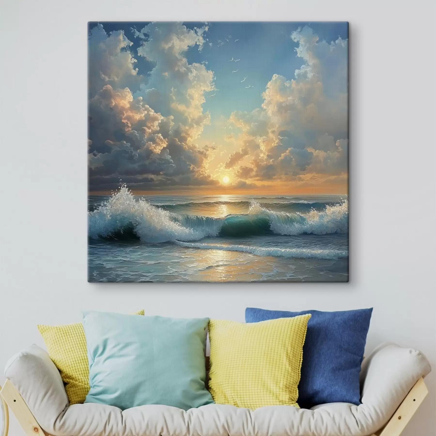 Fotobehang zee bij zonsopgang s42025