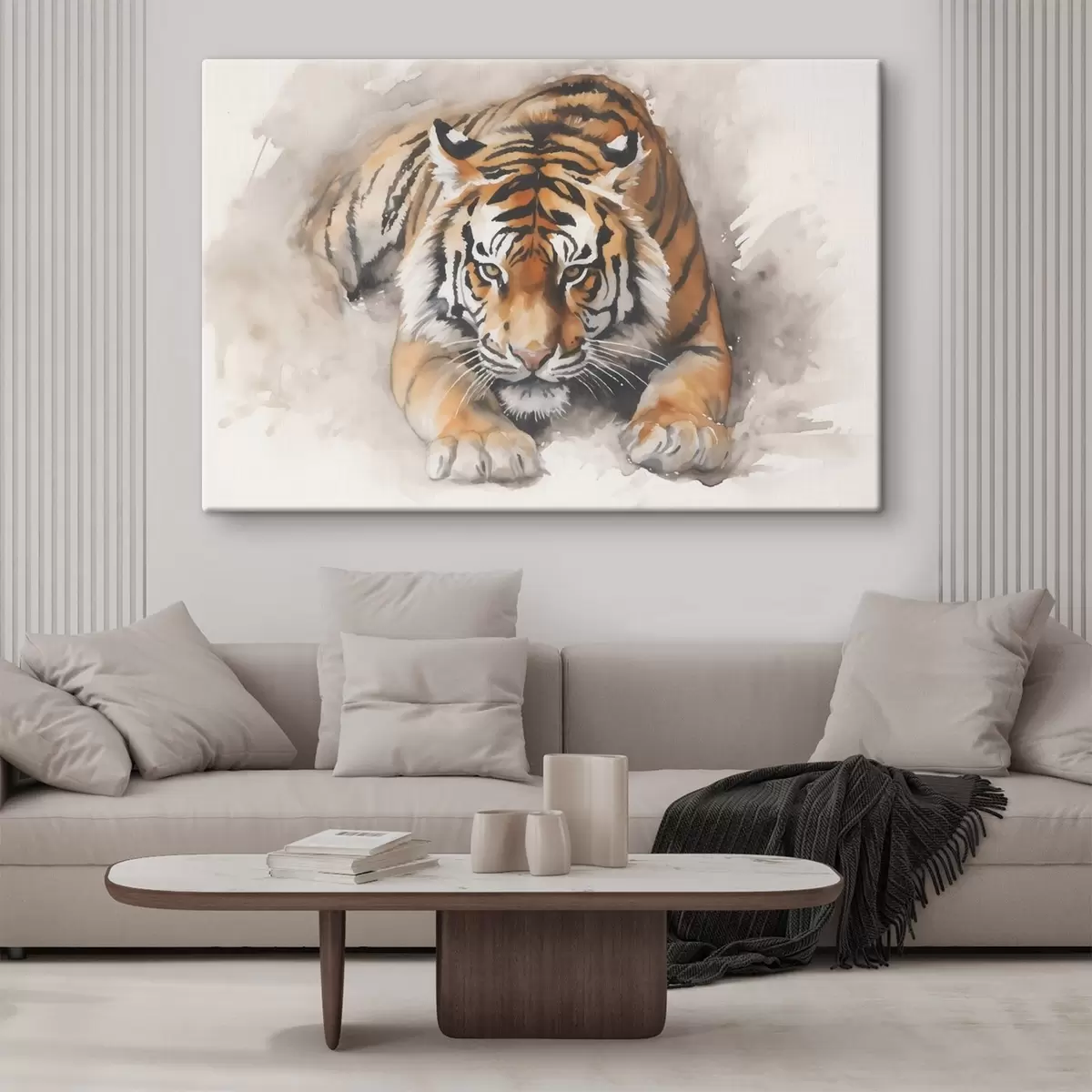  Schilderijen Tijger imitatie aquarel s42037