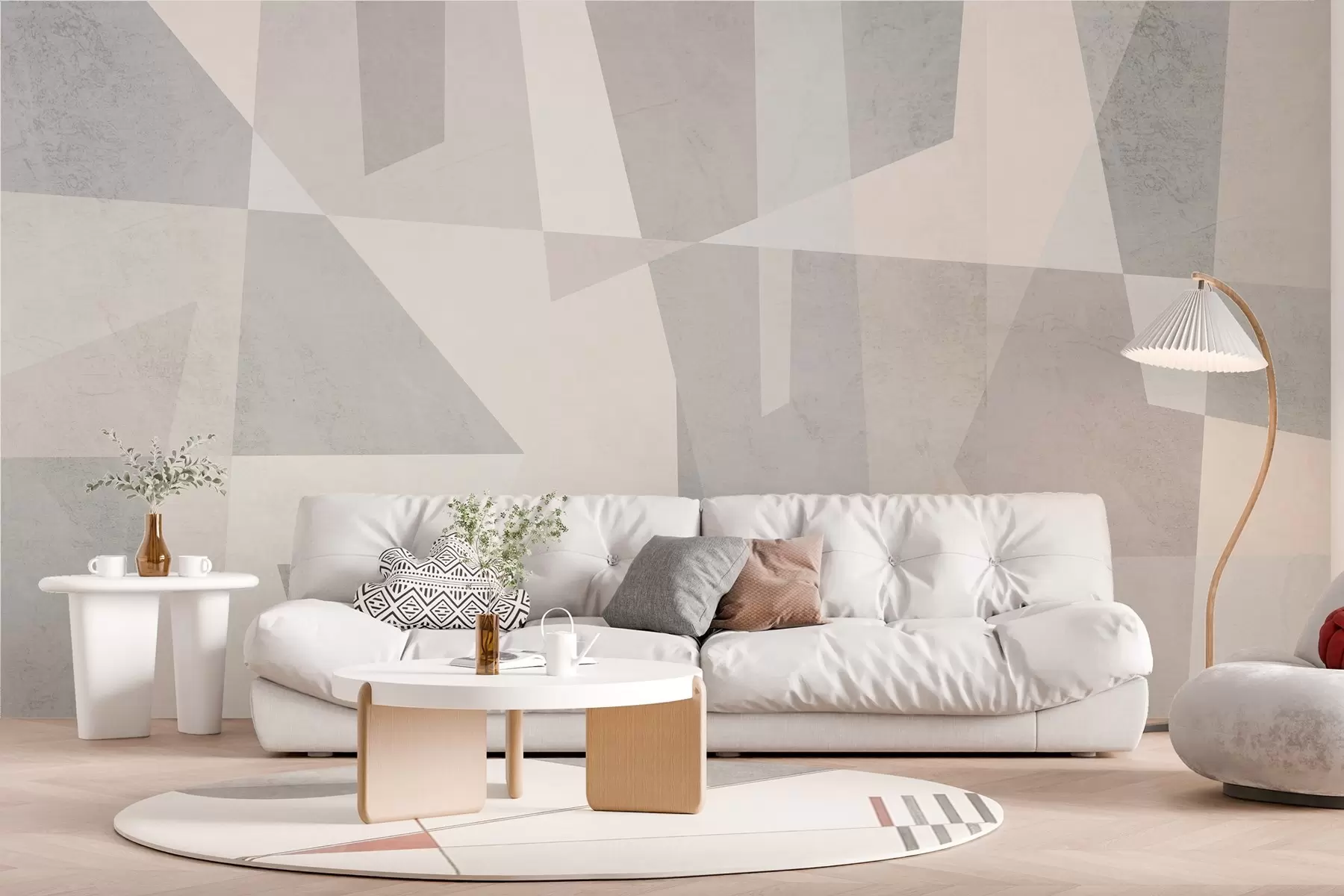 Fotobehang moderne geometrie met structuur  w02445